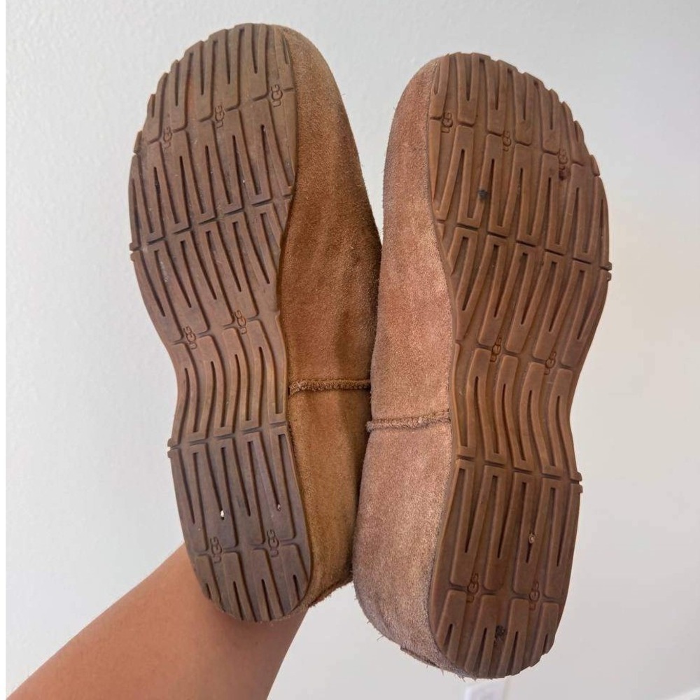 UGG Cottage Clog 8 Shearling Chestnut Suede Slip On Mule Old Money Cottagecore - Picture 3 of 9
